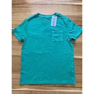 Cat & Jack Boys Green Crew Neck Short Sleeve T-Shirt Size Small (6-7)